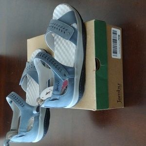 Jambu Sedona sandals in light blue, size 8M NIB